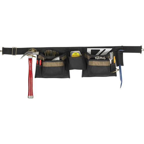 Deluxe Tool Belt Combo, Polyester, Black R.M.G. Prévention