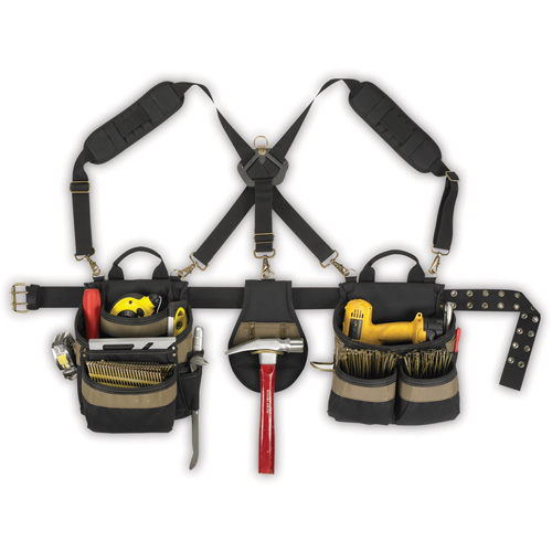 20-Pocket, 5-Piece Comfortlift Combo Systems, Polyester, Black R.M.G. Prévention