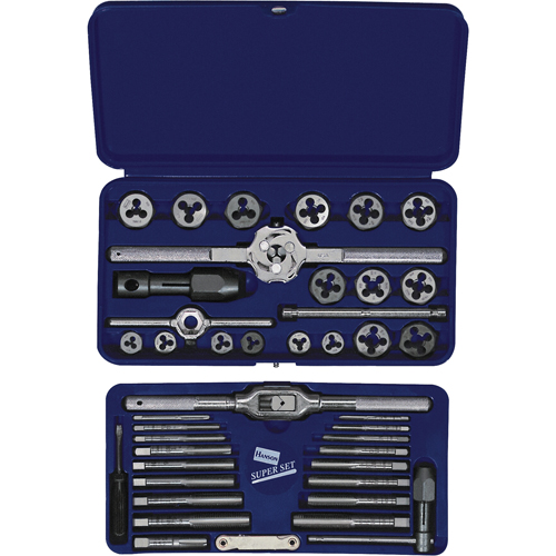 Hanson&reg; Metric Tap & Hex Die Set, 25 Pieces R.M.G. Prévention