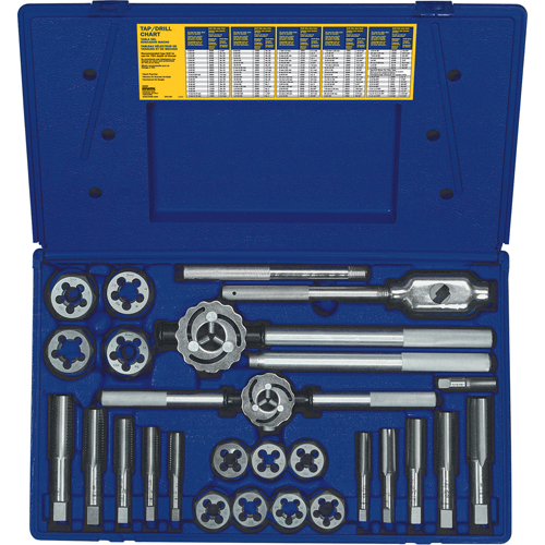Hanson&reg; Fractional Tap & Hex Die Set, 25 Pieces R.M.G. Prévention