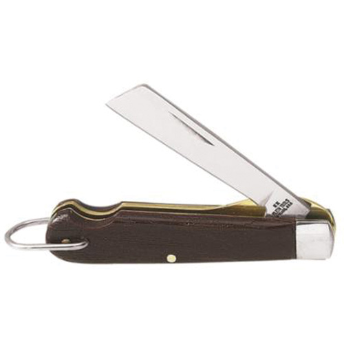 Couteau de poche avec lame &agrave; chantourner, 2-1/4" lame, lame en Acier inoxydable, poign&eacute;e en Plastique R.M.G. Prévention