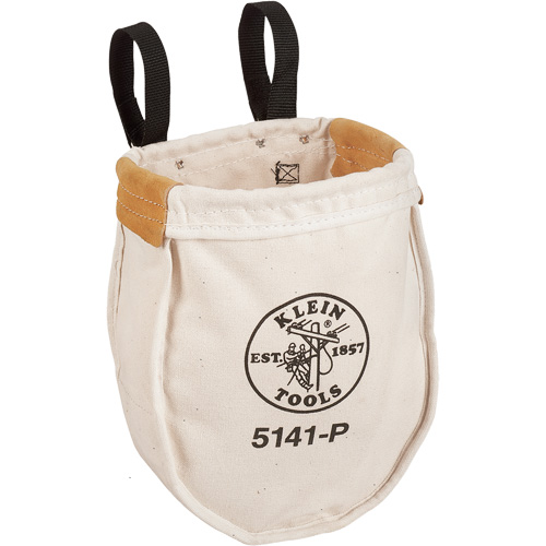 Sac &agrave; outils utilitaire avec connexion &agrave; boucle, Toile, 2 pochettes, Beige/Noir R.M.G. Prévention