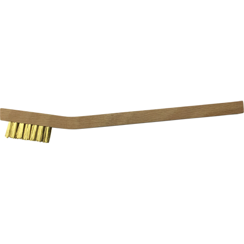 Petites brosses de nettoyage , Laiton, 3 x 7 rangs de fils, Longueur 7-3/4" R.M.G. Prévention