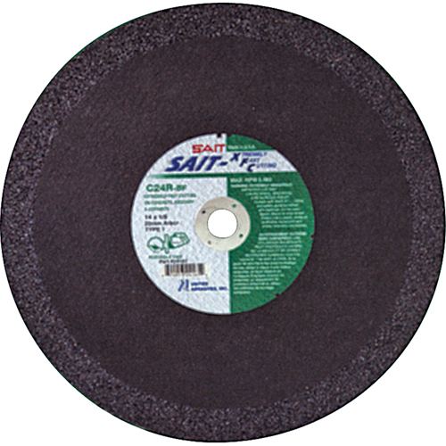 C24R Concrete High Speed Cut-Off Wheel, 12" x 1/8", 1" Arbor, Type 1, Aluminum Oxide, 6300 RPM R.M.G. Prévention