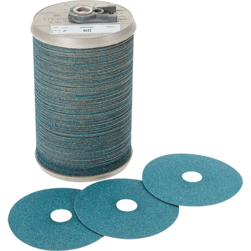 Disque en fibre pour meulage agressif Blue Line, Zirconium, 24, 9-1/8" Dia x 7/8" Arbre R.M.G. Prévention