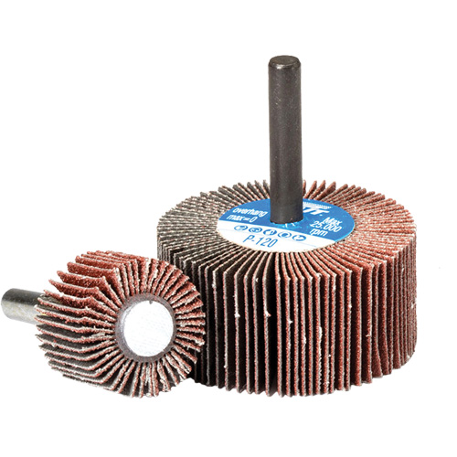 Flap Wheel, Aluminum Oxide, 180 Grit, 3" x 1" x 1/4" R.M.G. Prévention