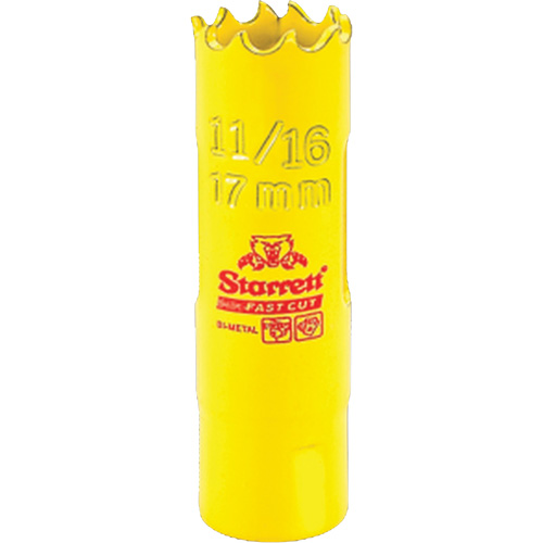Scie &agrave; cloche bim&eacute;tal - 11/16", 11/16", Profondeur de la coupe 1-5/8", Bim&eacute;tal R.M.G. Prévention