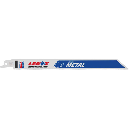 Lames de scie alternative pour le m&eacute;tal, Bim&eacute;tal, 14 Dents par pouce, 9" lo x 3/4" la R.M.G. Prévention