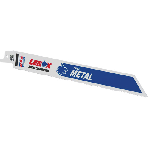 Lames de scie alternative pour le m&eacute;tal, Bim&eacute;tal, 14 Dents par pouce, 9" lo x 3/4" la R.M.G. Prévention