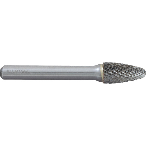 AllSteel Tree Shape Carbide Burr, SF-3, 3/8" Dia., 3/4" Depth of Cut R.M.G. Prévention