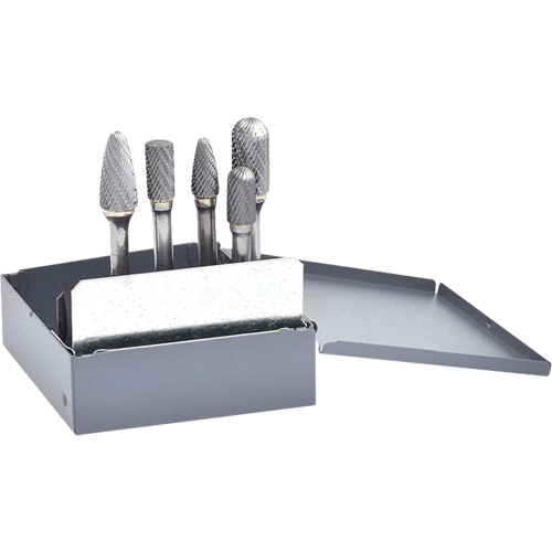 Jeu de fraises en carbure &agrave; double coupe, 5 morceaux R.M.G. Prévention