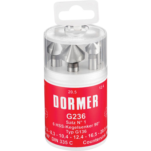 90° Countersink Set, 6 Pieces R.M.G. Prévention