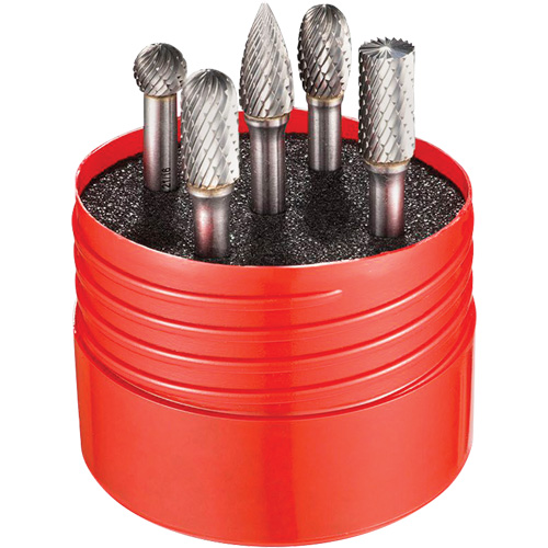 Double Cut Rotary Burr Set, 5 Pieces R.M.G. Prévention
