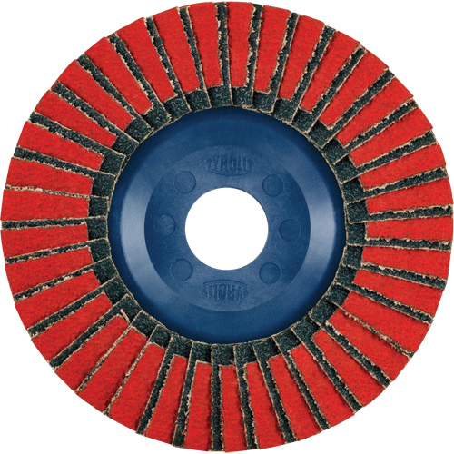Twin Flap Disc, 5" x 7/8", Type 27, 40 Grit, Ceramic/Zirconia Alumina R.M.G. Prévention