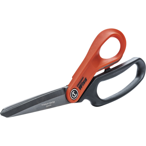Heavy-Duty Titanium Coated Tradesman Shears, 10", Rings Handle R.M.G. Prévention