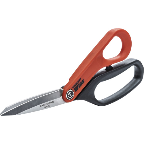 Stainless Steel All Purpose Tradesman Shears, 8-1/2", Rings Handle R.M.G. Prévention
