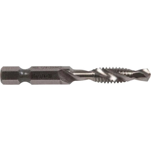 Drill/Tap Bit, 1/4", High Speed Steel R.M.G. Prévention