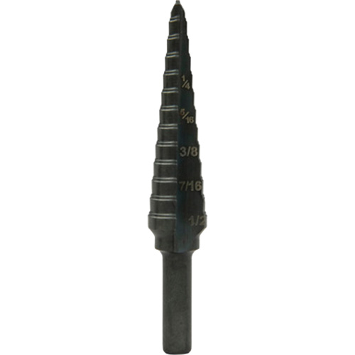 Step Bit, 1/8"/3.2 mm - 1/2"/12.7 mm  R.M.G. Prévention