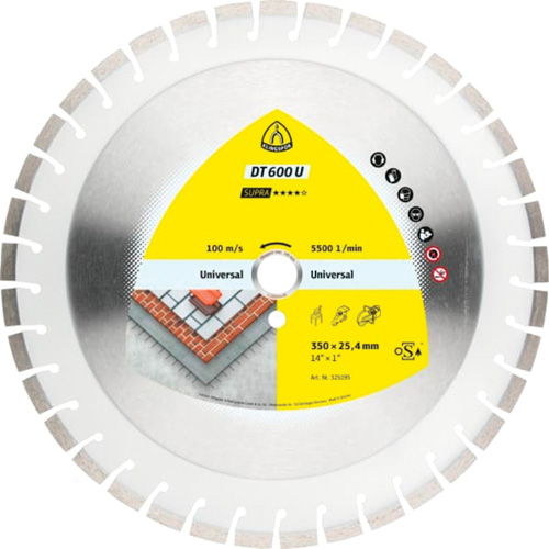 Grandes lames au diamant DT 600 U Supra R.M.G. Prévention