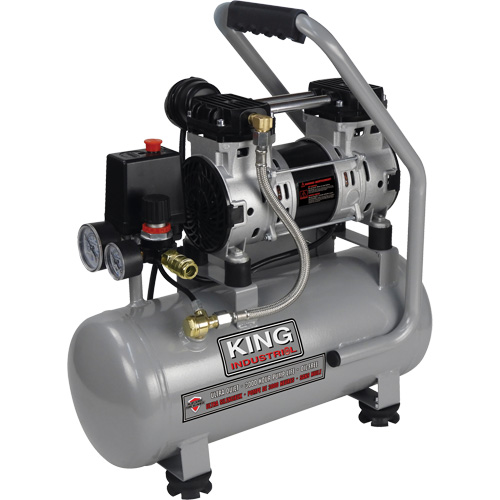 Compresseur &agrave; air sans huile ultra silencieux, Essence, 3 gal., 135 PSI R.M.G. Prévention