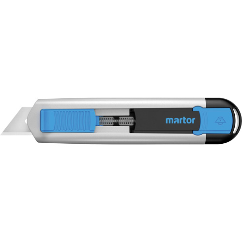 SECUNORM 525 Retractable Knife with Trapezoid Blade No. 99, 21 mm, Heavy-Duty, Aluminum Handle R.M.G. Prévention