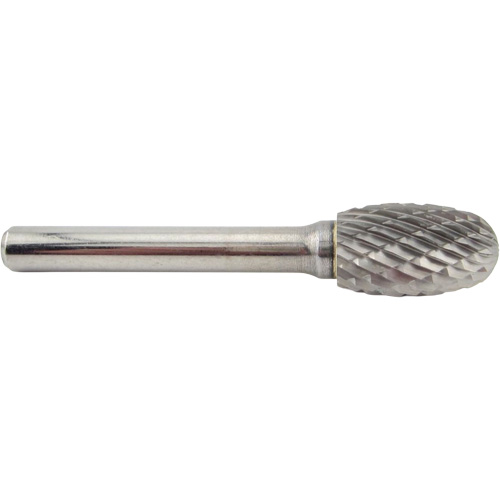 Oval Shape Carbide Shipyard Bur, SE-5, 1/2" Dia., 1/4" Shank, 7/8" Depth of Cut R.M.G. Prévention