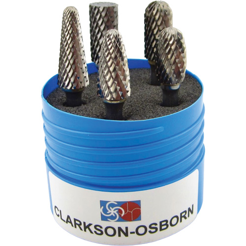 Shipyard Cut Carbide Bur Set, 5 Pieces R.M.G. Prévention