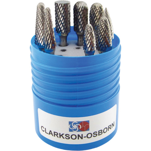 Shipyard Cut Carbide Bur Set, 8 Pieces R.M.G. Prévention