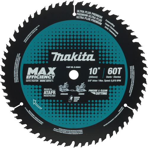 Carbide-Tipped Max Efficiency Miter Saw Blade, 12", 80 Teeth, Wood Use R.M.G. Prévention