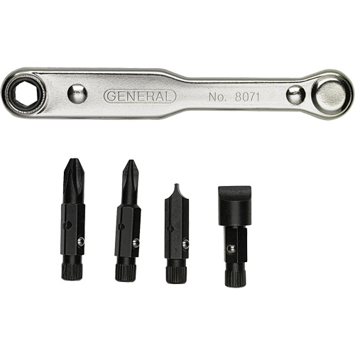 Ratcheting Offset Screwdriver Set, 5 Pcs. R.M.G. Prévention