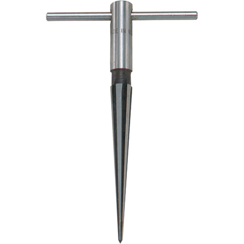 Al&eacute;soir avec manche en T, #130, Cannelure Droit, Acier, Tige Conique R.M.G. Prévention