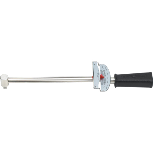 Beam Torque Wrench, Click, 3/8" Square Drive, 0 - 800 in-lbs. R.M.G. Prévention