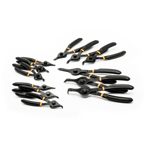 12-Piece Fixed Tip Convertible Snap Ring Plier Set R.M.G. Prévention