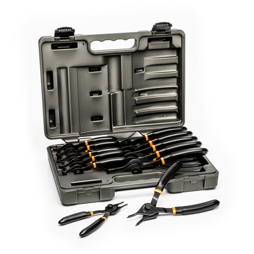 12-Piece Fixed Tip Convertible Snap Ring Plier Set R.M.G. Prévention