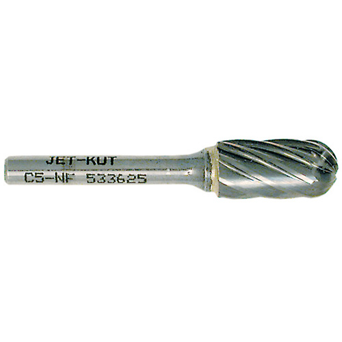 C5-NF JET-KUT&reg; Ball Nose Shape Bur for Aluminum/Non-ferrous Materials, 1/2" Dia. R.M.G. Prévention
