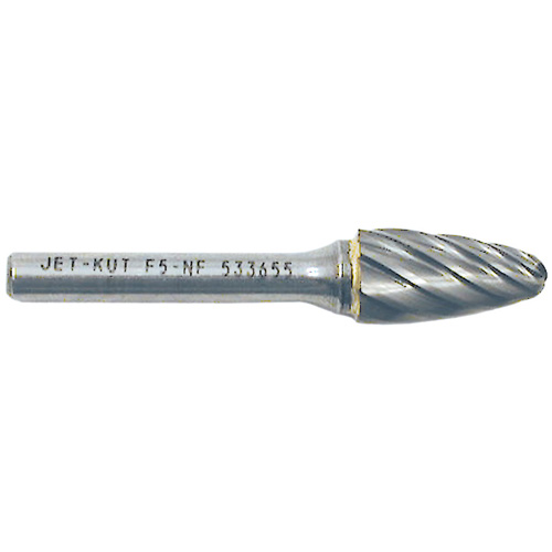 F5-NF 1/4" Round Nose Shape Bur for Aluminum/Non-Ferrous Materials, 1/2" Dia. R.M.G. Prévention