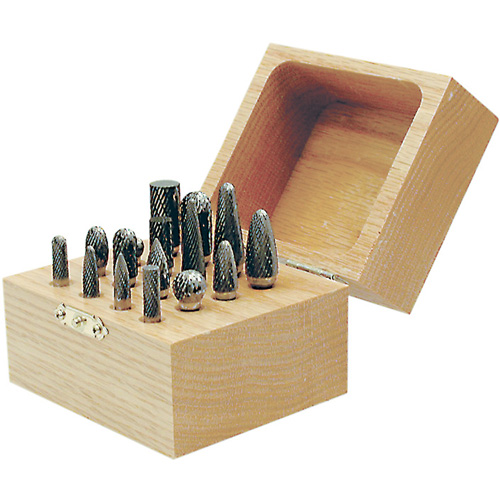 CBK-16 Carbide Bur Set in Wooden Box, 16 Pieces R.M.G. Prévention