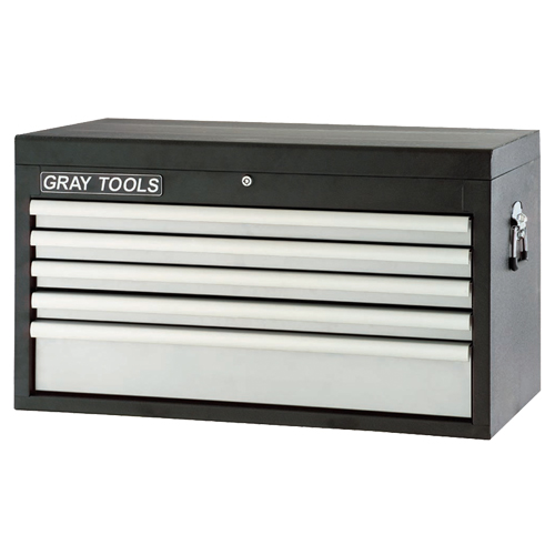 Top Chest - 5 Drawers, 33-1/2" W, 5 Drawers, Black R.M.G. Prévention