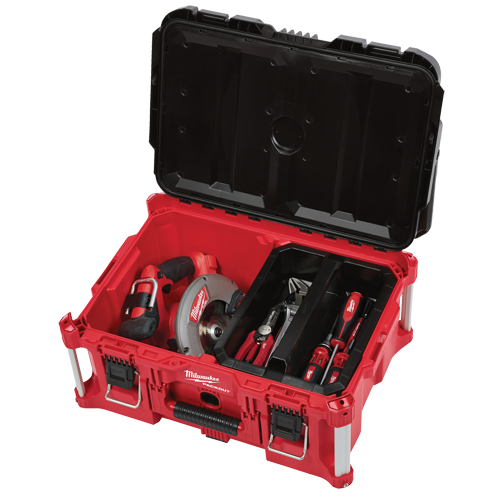 Grande boîte &agrave; outils Packout, 22" x 16" x 11", Noir/Rouge R.M.G. Prévention