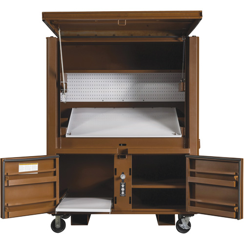 Field Office Jobsite Box, 33" W x 63" D x 80" H, Steel, Red R.M.G. Prévention