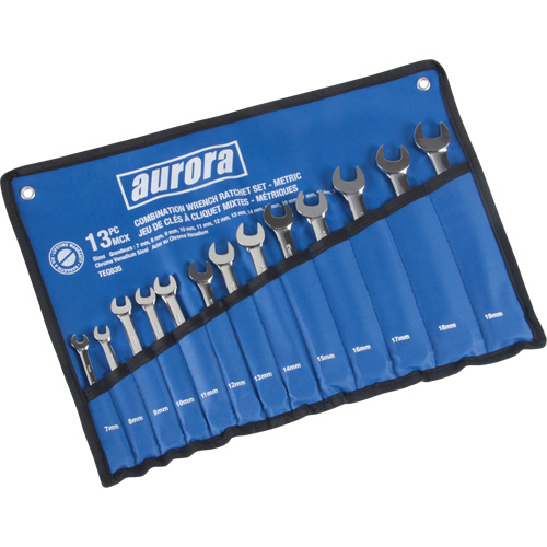 Fixed Head Wrench Set, Combination, 13 Pieces, Metric R.M.G. Prévention