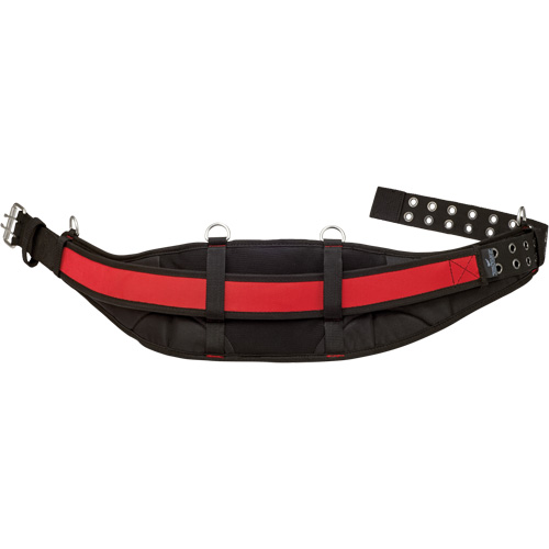 Ceinture de travail matelass&eacute;e, Nylon, Noir/Rouge R.M.G. Prévention