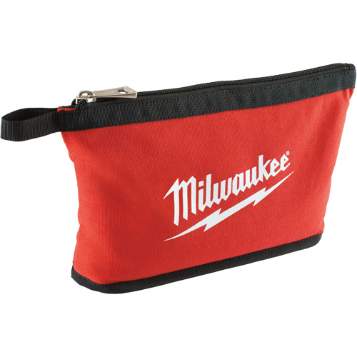 Zipper Pouch, Canvas, 1 Pockets, Black/Red R.M.G. Prévention