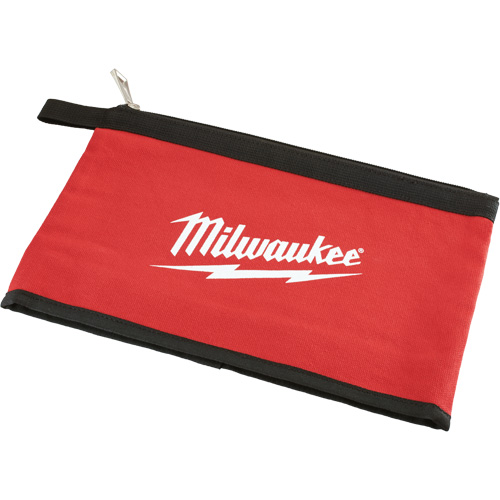 Zipper Pouch, Canvas, 1 Pockets, Black/Red R.M.G. Prévention