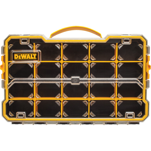 Organisateur avec compartiments PRO, 11" la x 17-5/8" p x 2-7/8" h, Noir/Jaune R.M.G. Prévention