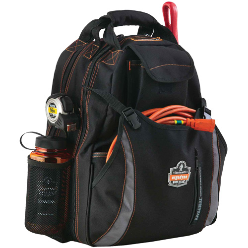 Arsenal&reg; 5843 Tool Backpack, 13-1/2" L x 8-1/2" W, Black, Polyester R.M.G. Prévention