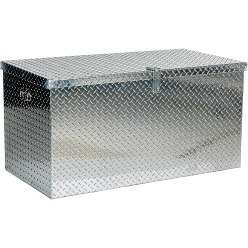 Boîte &agrave; outils portative en t&ocirc;le larm&eacute;e d'aluminium, 25-1/16" P x 49-1/4" la x 24" h, Argent R.M.G. Prévention