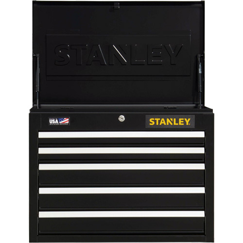 300 Series Tool Chest, 26" W, 5 Drawers, Black R.M.G. Prévention