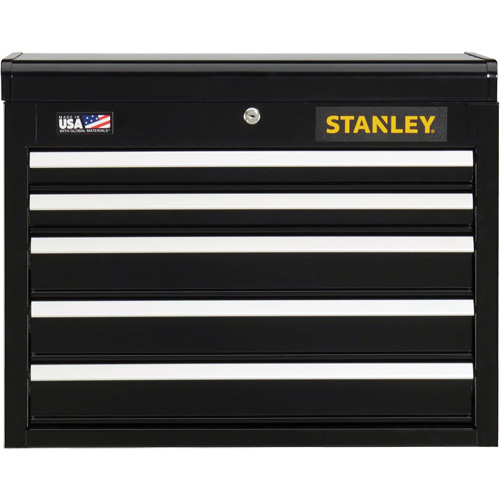 300 Series Tool Chest, 26" W, 5 Drawers, Black R.M.G. Prévention