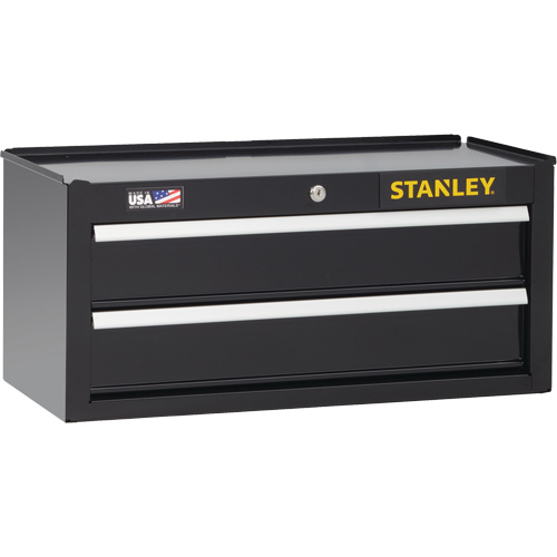 300 Series Middle Tool Chest, 26" W, 2 Drawers, Black R.M.G. Prévention